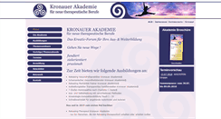 Desktop Screenshot of kronauer-akademie.com