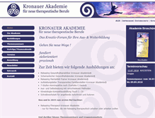 Tablet Screenshot of kronauer-akademie.com